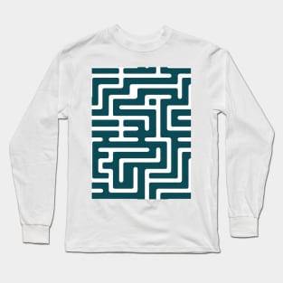 Maze of Dreams: Pastel Labyrinth Journey Long Sleeve T-Shirt